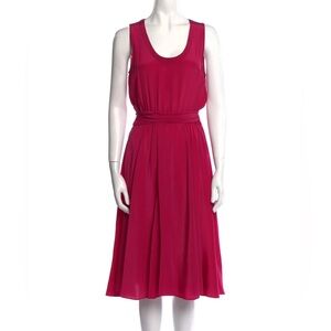 Marc by Marc Jacob’s Fuschia Silk Dress with silk belt